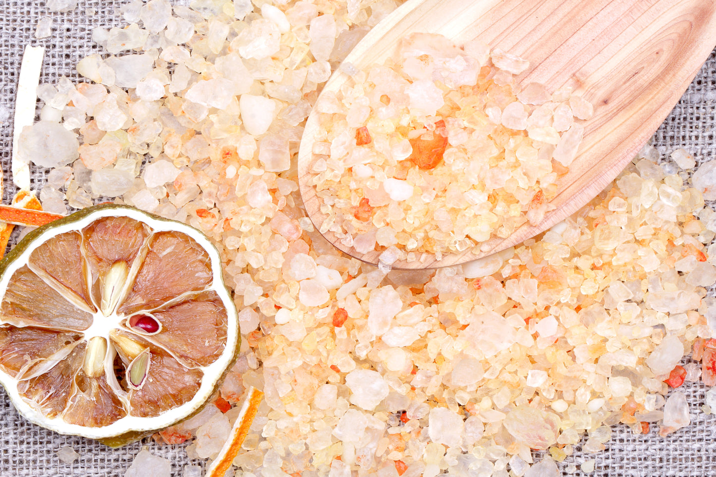 Bath Salt - Lemon, Ginger, Orange & Avocado Oil